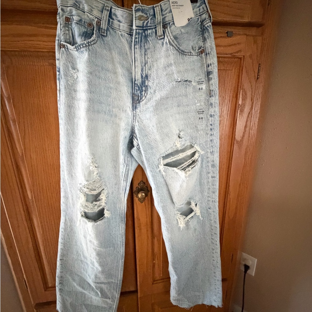 Aeropostale Light Blue High Rise Women Jeans